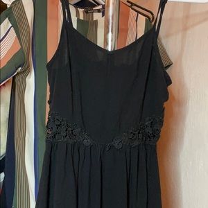 black flowy dress
